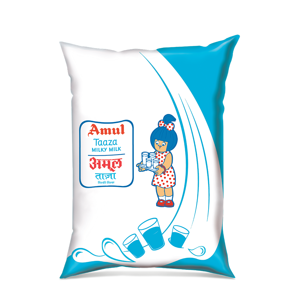 Amul Taaza milk pack
